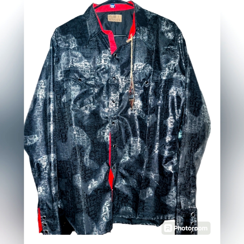 Winster Made in Mexico Men's Pearl Snap Button Down Shirt